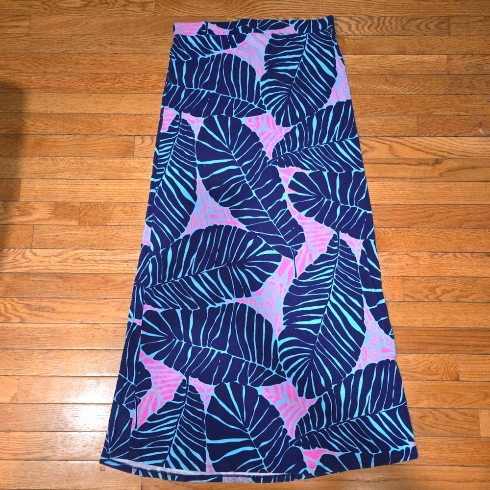 Lily Pulitzer Tropical Maxi Skirt size L